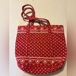 Vera Bradley Red Patterned Tote Bag - Super Cute!